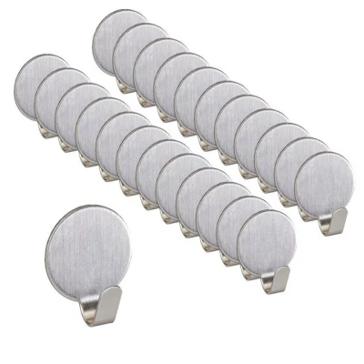 Abbildung von relaxdays Klebehaken 24er Set Edelstahl