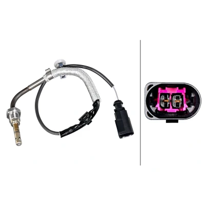 Abbildung von HELLA 6PT 010 376 981 Sensor, Abgastemperatur AUDI: A6 C7 Avant, Q5, Allroad