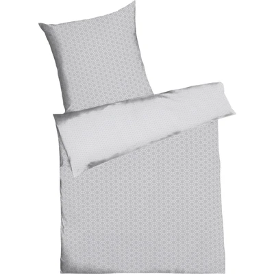Abbildung von Kaeppel Wendebettwäsche &quot;Moment in Mako Satin und Biber (Flanell) Qualität, 100% Baumwolle, Bett Kopfkissenbezug mit Reißverschluss, geometrische Design, Winter Sommerbettwäsche, ganzjährig einsetzbar&quot;, (2 tlg.)