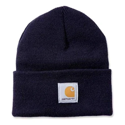 Abbildung von Carhartt Workwear A18 Acrylic Watch Hat Unisex Winter Mütze Blau 6437