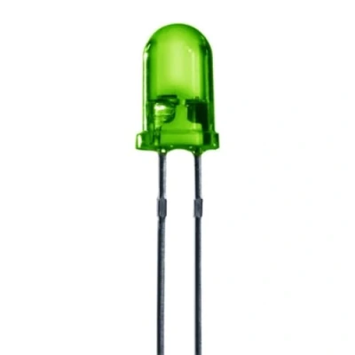 Abbildung von Perel 143609 Blinkende LED Lampe, 3 mm, Grün Diffus