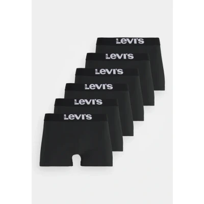 Abbildung von Levi&#039;s MEN Solid Basic Trunk 6 PACK Boxerbriefs, Herren, Größe: Medium, Black
