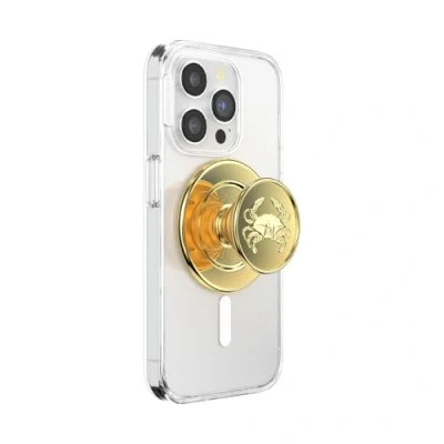 Abbildung von ​​​​​​​​​​​​PopSockets runder Telefongriff kompatibel mit MagSafe, Adapterring im Lieferumfang enthalten, Telefonhalter, kabelloses Laden Enamel Dungeness