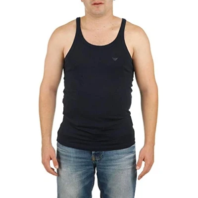 Abbildung von Emporio Armani Achseltop CC722 Pure Cotton (Packung, 2 St., 2er Pack) Herren Tank Top Unterziehshirt mit Trägern aus reiner Baumwolle