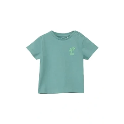 Abbildung von s.Oliver Kurzarmshirt T Shirt aus Baumwolle mit Stickerei