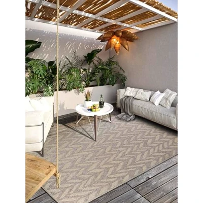 Abbildung von Villeroy &amp; Boch Outdoorteppich &quot;Georgette&quot;, rechteckig, In Outdoor, Flachgewebe, wetterfest, Terrasse, Balkon, modern, Trend