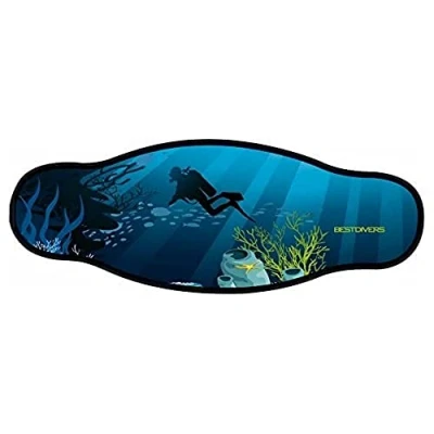 Abbildung von Best divers Uhrenarmband Maske aus Neopren, doppelt Folio, Abyssi
