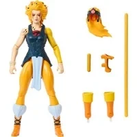 Abbildung von Masters of The Universe Origins &amp; Thundercats Actionfigur Geparda, bewegliches 1980er Crossover Spielzeug, ca. 14 cm groß, abnehmbare Rüstung, Stab und Mini Comic, JFW94