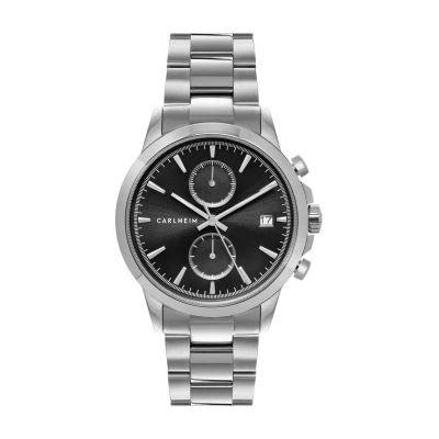 Abbildung von Carlheim Storm Chronograph silverblack, Herren, Größe: One Size, Silver black