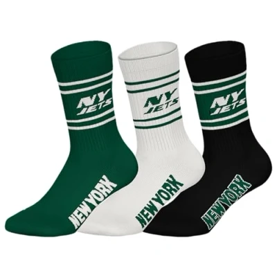 Abbildung von NY Jets 3pk Crew Socks GRN/WHT/BLK 39/42