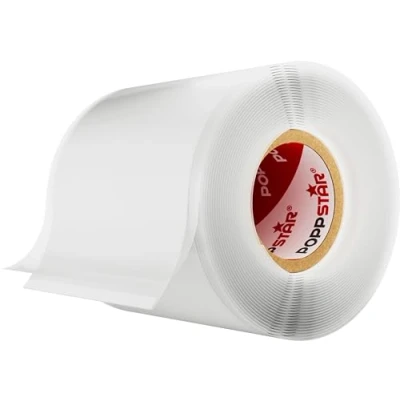 Abbildung von POPPSTAR selbstverschweißendes Silikonband, 3m x 50mm, Isolierband und Dichtungsband (Wasser, Luft), weiß, 1 Rolle