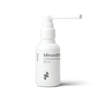 Abbildung von Sons Minoxidil 5% Lösung zur äußeren Anwendung Haarwuchs &amp; Verdichtung bei Haarausfall lichtem Haar Männer Reaktiviert verkleinerte Follikel Präziser Pumpspender 1 Monat