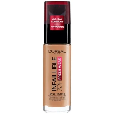 Abbildung von L&#039;Oréal Paris Infaillible 32H Fresh WEAR Makeup Foundation, Damen, Größe: 30 ml, 263 honey bisque