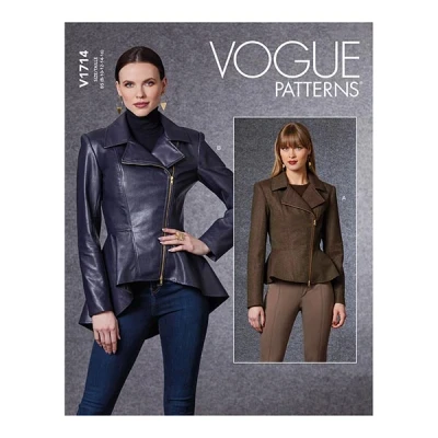 Abbildung von Vogue Misses Jacket Patterns V1714F5 Damenjacke, weiß, F5 (16 18 20 22 24)