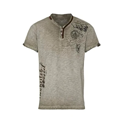 Abbildung von Hangowear Trachtenshirt Herren YOSSI oliv light