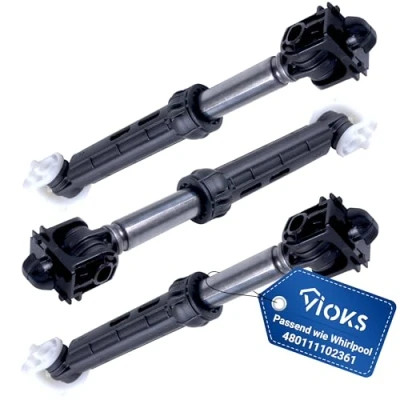 Abbildung von VIOKS 3x Schwingungsdämpfer Waschmaschine 120N Ersatz für Bauknеcht 480111102361 C00313078 Stoßdämpfer Dämpfer Whirlpool Hanseatic Ignis Laden Maytag Miostar Privileg uvm