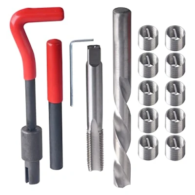 Abbildung von DAYUAN Gewindereparatur Set, M14 x 1,25 mm, Helicoil Wiederherstellung, Gewinde Reparaturwerkzeuge, Draht Einsatz kompatibles Handwerkzeug Set für Autoreparatur