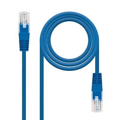 Abbildung von Nanocable 10.20.0401 BL Ethernet Netzwerkkabel RJ45, Cat.6 UTP AWG24, 100% Kupfer, blau, 1.0 mts