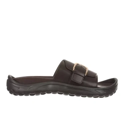 Abbildung von MBT NIKKO Sandalen für Damen aus Leder mit Schnallendesign. Leichtes und bequemes Schuhwerk Sommer. Physiologisches Komfort Stabilität. Erholungssandalen zum Anziehen. Farbe Braun