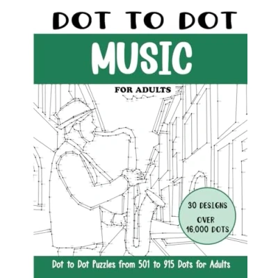 Abbildung von Dot to Music for Adults: Connect the Dots Book Adults (Over 16000 dots) (Dot Books Adults)