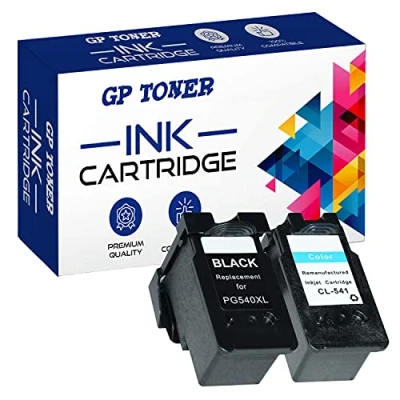 Abbildung von GP TONER Druckerpatronen für Canon PG 540 + CL 541 Pixma TS5150, TS5151, MG3650s MG3650, MG4250 MG3600, MG3550 MG3500, MG3200 MG3150 MG3250, MX535 MX395, MX475 (Schwarz+Farbig)
