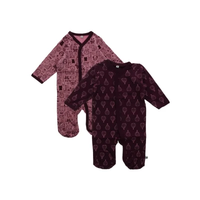 Abbildung von Pippi made with love 2 PACK Strampler für Kinder, Größe: 62, Lilac