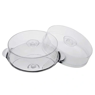 Abbildung von APS Tortenplatte &quot;Tortenplatte&quot;, (Set, 3 tlg.), mit 2 Hauben (Haubenhöhen 7cm + 11 cm)