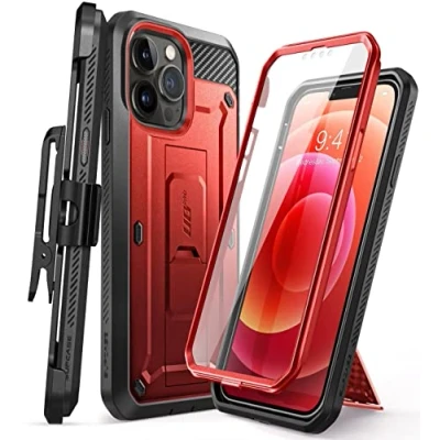 Abbildung von SUPCASE Outdoor Hülle für iPhone 13 Pro (6.1&quot;) Handyhülle 360 Grad Case Bumper Schutzhülle Cover [Unicorn Beetle Pro] mit Displayschutz 2021 (Rot)