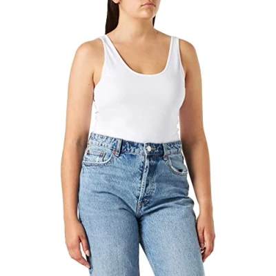 Abbildung von VERO MODA Damen VMMAXI My Soft UU Tank NOOS Top, Weiß (Bright White), 40 (Herstellergröße: L)
