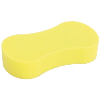 Abbildung von Kerbl Reinigungsschwamm ergonomisch geformt Gelb 23x12x5cm