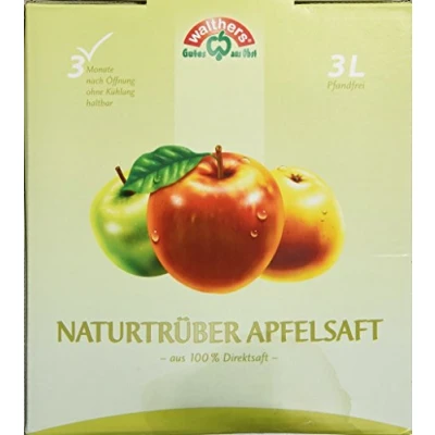 Abbildung von Walthers Apfelsaft Direktsaft natur, 2er Pack (2 x 3 l Saftbox)
