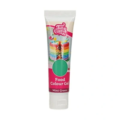 Abbildung von FunCakes Food Colour Gel Mint Green: Hochkonzentrierte Lebensmittelfarbe für Teig, Sahne, Fondant, Marzipan. Einfache Dosierung. Einzelne Tropfen, um lebendige Farben zu erzeugen. Halal. 30 g.