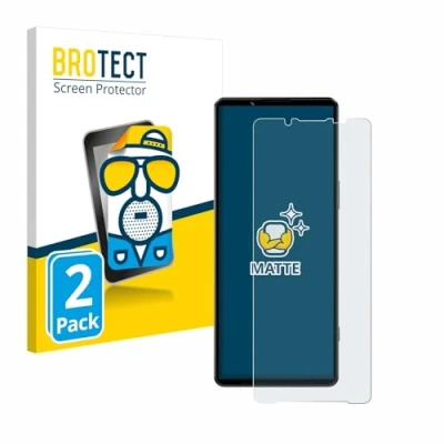 Abbildung von BROTECT Entspiegelungs Schutzfolie für Sony Xperia 1 IV (2 Stück) Matte Displayschutz Folie, Anti Reflex, Fingerprint