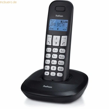 Abbildung von Profoon PDX 1100 DECT Telefon mit 1 Mobilteil Schnurloses