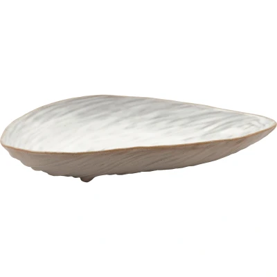Abbildung von Greengate Shell Teller irregular medium pale grey 25,6x12,8cm