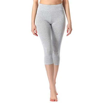 Abbildung von Merry Style Damen Leggings Fitnesshose 3/4 aus Viskose MS10 220 (Melange, XL)