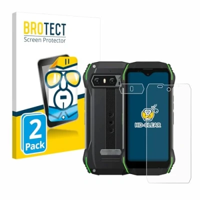 Abbildung von BROTECT (2 Stück Schutzfolie für Blackview N6000 (Display+Kamera) Displayschutz Folie Ultra Klar