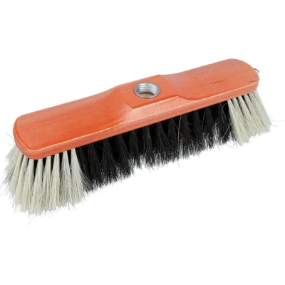 Abbildung von EUROHOME Abziehbesen Kehrbesen aus Teakholz Zimmerbesen mit Gewinde, (1 tlg., Besen 31 cm), Besenkopf hochwertigem Rosshaar Stubenbesen