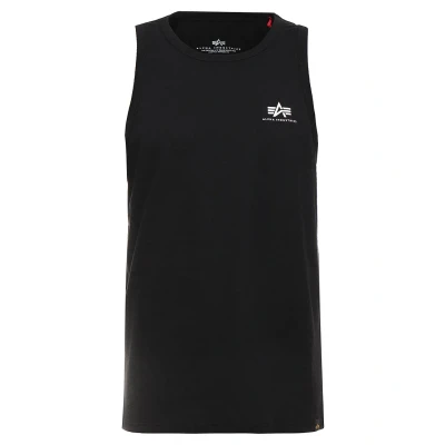 Abbildung von Alpha Industries Small LOGO TANK Top, Herren, Größe: Large, Black