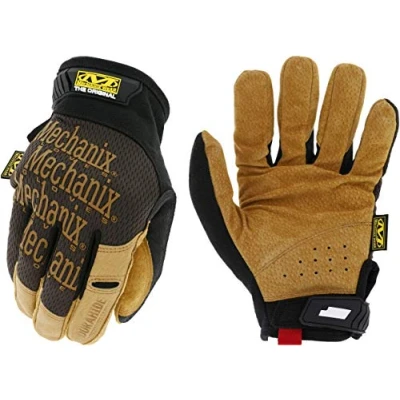Abbildung von Mechanix Wear Original® Leather Handschuhe (Large, Braun/Schwarz)