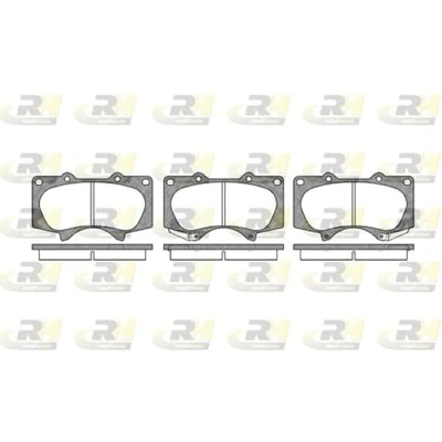 Abbildung von ROADHOUSE 2988.00 Bremsbelagsatz Vorderachse inkl. Verschleißwarnkontakt TOYOTA: Land Cruiser Prado 150, HILUX 3 Pick up, 120