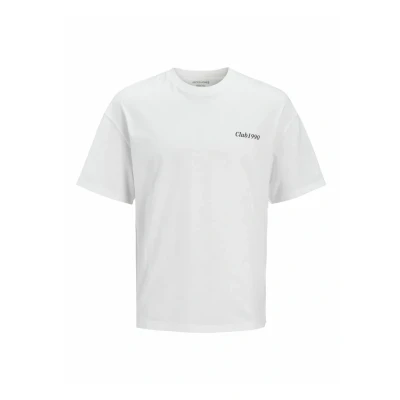 Abbildung von Jack &amp; Jones Ebradley Graphic TEE SS Oneck Tshirt print, Herren, Größe: 5XL, White