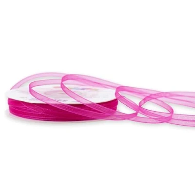 Abbildung von Organzaband 3mm x 50m Fuchsia Magenta