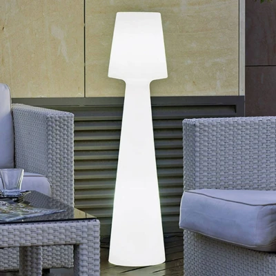 Abbildung von NEWGARDEN LED Außen Stehlampe Stehleuchte Lola 110 in Weiß 16W 1600lm G13 IP65 3000K, keine Angabe, Leuchtmittel enthalten: Ja, LED, warmweiss,
