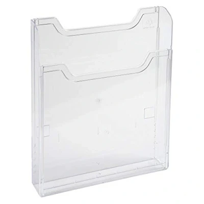 Abbildung von Exacompta 65058D Wandprospekthalter Exacryl DIN A5 Hoch, 1 Fach, transparent Prospekthalter Flyerhalter