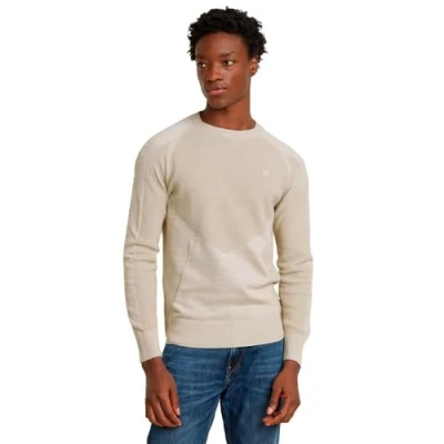 Abbildung von G STAR Gstar Pullover Strickpullover, Herren, Größe: XL, Beige