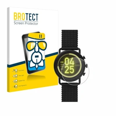 Abbildung von BROTECT Schutzglas für Skagen Smartwatch Falster 3 Schutzfolie Panzer Folie Glas [Extrem Kratzfest 9H, Anti Fingerprint, Ultra Transparent]