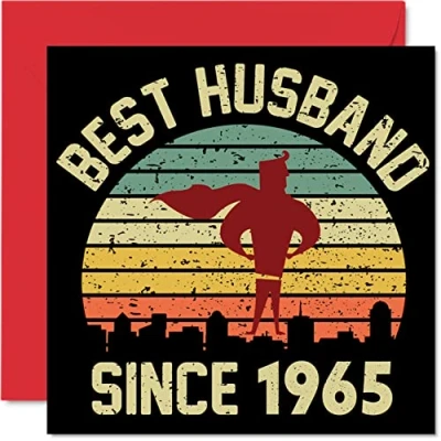 Abbildung von 59. Karte Hochzeitstag Jahrestag für Ehemann Bester Alles Gute zum Hochzeits Jubiläum Karten den Partner, 145mm x Grußkarten Neunundfünfzig Jahrestage