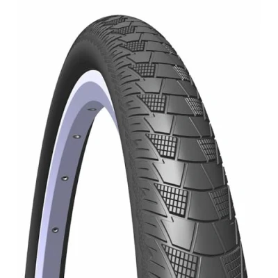 Abbildung von Rubena/Mitas Unisex Cityhopper Anti punchure x1 zusammenklappbar Flatland BMX Reifen, Schwarz, Größe 28 x 2,00