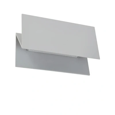 Abbildung von Lucande LED Außenwandleuchte Meja, grau, Metall, 27cm, IP54